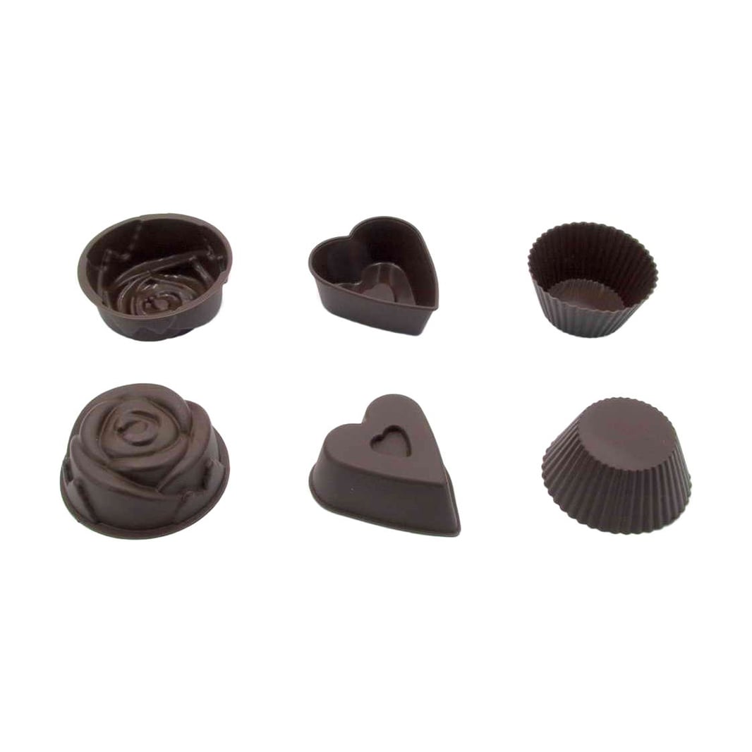 Набір форм для випічки мафінів Lessner Chef Choco фігурних, 6 шт (10274)